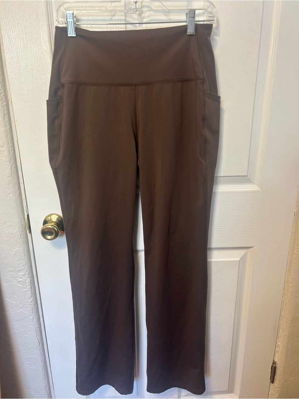 all in motion Wide-Leg High-Rise Yoga Pants in Brown